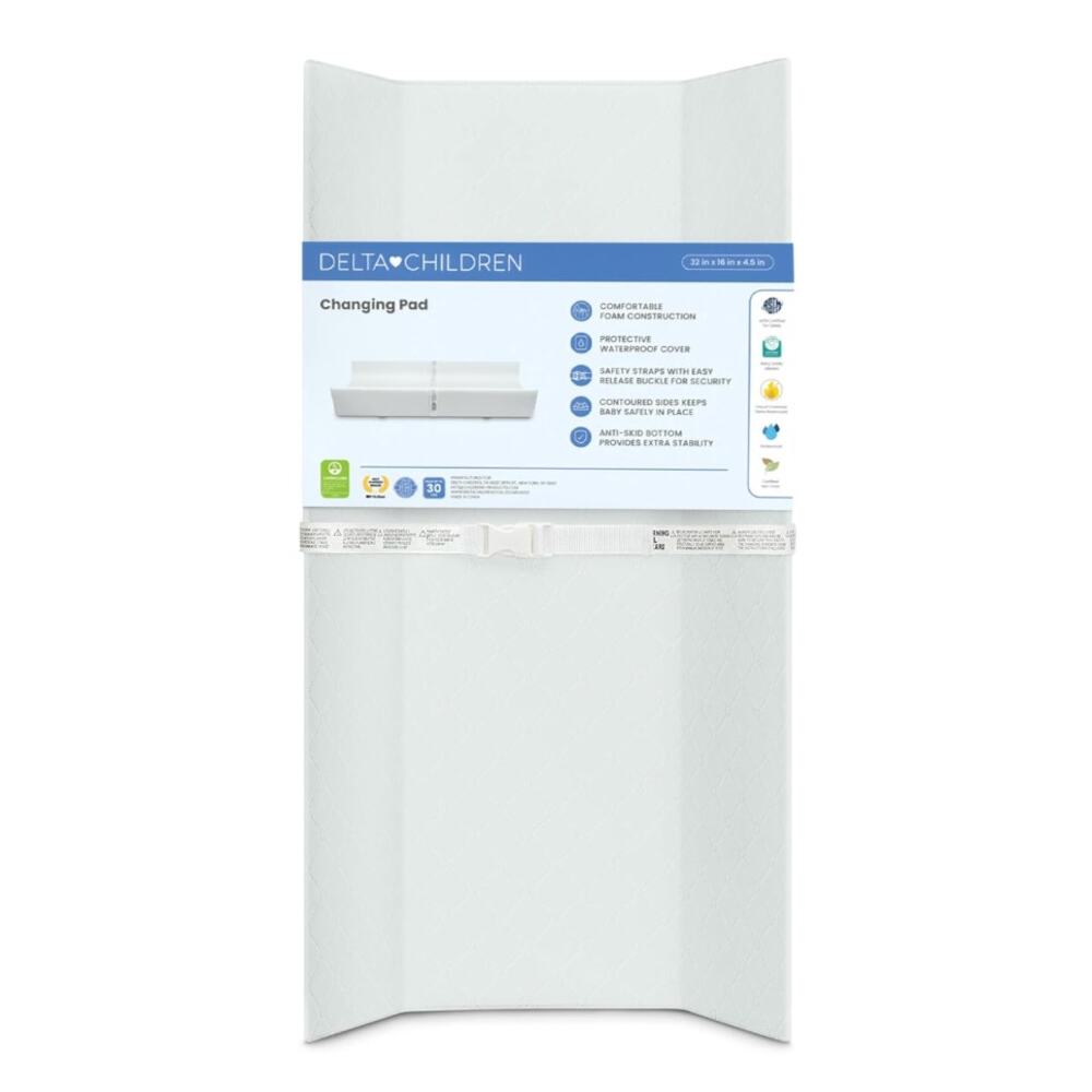 Delta Children Foam Contoured Changing Pad with Waterproof Cover